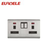 British Model 2 Gang Switch 13A Double Socket