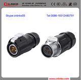 Waterproof Push Locking 3 Pin Push Pull Connector