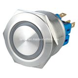 25mm Stainless Steel Latching 1no1nc Ring Illuminated Push Button Switch
