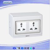 IP55 2 Gang Waterproof Universal Wall Socket
