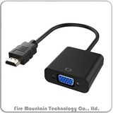 Hv301 1080P HDMI to VGA Converter with Micro USB 3.5mm Audio