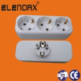German Standard 2-Way AC Adapters with Earth and 4.8 Round Pin Plug (P8812)