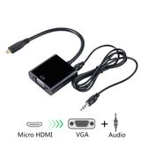 Micro HDMI to VGA with Audio Converter