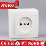 ABS Material Surface Mounting 2 Pin Socket French Socket