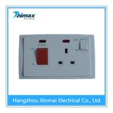 13A Light Wall Control Switched Socket with Neon and 45A Switch with Neon
