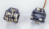UK 13A Plug Insert, Two Pin Brass Plug Electrical Plug Insert