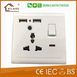 Multi Function Socket with USB Charge, USB Power Wall Socket