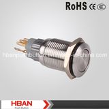 Hban 16mm 1no1nc/2no2nc Metal Push Button Switch