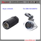 IP67 Watertighter 5 Pin DIN Connector with Metal Cover