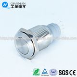 Qn16-B1 16mm Plated Color Flat Momentary Short Budy Push Button Switch