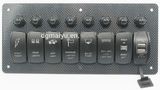 Rocker Switch Panel Boat Dash Mount Marine 8 Way