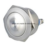 22mm Domed Head Screw Terminal Stainless Steel Resetable Push Button Switch