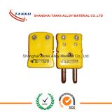 Black color IEC standard mini or standard thermocouple connector (type J)