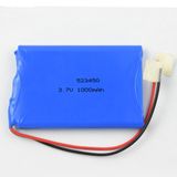 3.7V Rechargeable Lithium Ion 523450 1000mAh Battery
