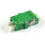 Low Loss ABS Plastics 0.2dB LC APC Duplex Fiber Optical Adapter