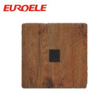 Charming Style Wooden Color Tel Socket and Data Socket