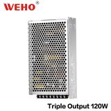 AC/DC 110V/220V T-120 120W Triple Output Power Supply