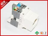 Black Category 6 UnShield RJ45 Connector Keystone Jacks