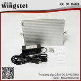 2018 New Design Tri Band Signal Booster for Cellphone/2g 3G 4G Signal Amplifier with Outdoor Antenna