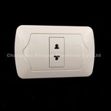 10A 250V ABS Copper Material Wall Socket (EU-002)