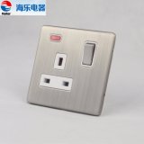 13A 1 Gang Single Pole Switched Socket with Indicator Lamp