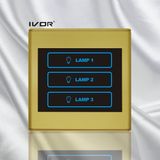 3 Gangs Lighting Touch Switch Plastic Frame (SK-T2300L3)