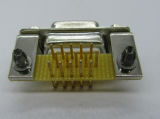 Hdr15p Female Connector, Machined Pin, with Thread Fork