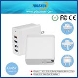 4-Port USB Wall Charger Station with QC Charger 3.0 36W USB Mobile Phone Travel Adapter