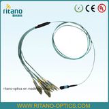 MTP/MPO-LC Multimode 50/125um (OM3) Aqua Mini Ruggedized 2mm Breakout Cables
