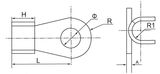 Copper Material 12-10 AWG Cable End Terminals