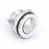 16mm Metal 1no Pin Terminal Hyperplane Domed Electric Push Button Switch