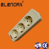 3-Way European Standard Grounding Extension Power Socket (E9003E)