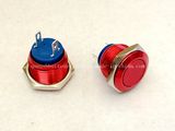 16mm Momentary Switch Plated Red Push Button Switch