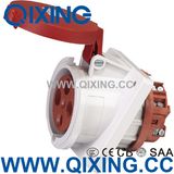 Cee/IEC 63A 3p+E IP44 Angled Wall Socket Outlet (QX1151)
