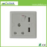 South Africa Wall Socket, Brazil Double USB Charging Wall Switch