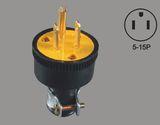 UL cUL Approve Us Standard Electric Straight Blade Plug 15A 125V NEMA 5-15p