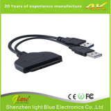 USB 3.0 to SATA 22pin Data Enhanced Power Cable Adapter for 2.5