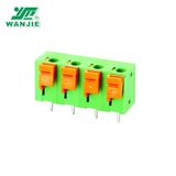 PCB Screwless Spring Terminal Block Male Female Connector Wj142/142r, Pitch 5.0/5.08/7.62mm