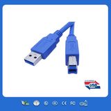 Blue USB 2.0 Printer Cable with Am to Bm