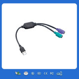 USB to PS2 PS3 Adapter Cable USB to Mini DIN Mouse Keyboard Cable
