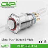 19mm High Head Stainless Steel Metal Push Button Switch