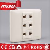 Plastic 2 Pin Multi 220V Electrical Wall Sockets