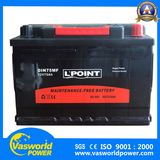 DIN Standerd Wholesale 12V 72ah Sealed Batteries Mf Batteries for Cars Bus Trunk