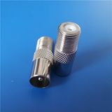 High Quality Zinc Coated Nickel F Connector (B-002)