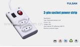 3 Pins Inmetro Brazil Power Strip