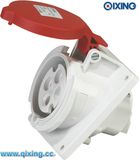 IP44 Panel Flange Angle Mounted Socket with CE Certification (QX1496)