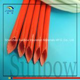 4000V Silicone Rubber Fiberglass Sleeving Heat Resistant Fiberglass Sleeving