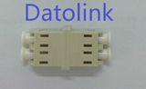 Beige LC mm Duplex Fiber Optical Adapter