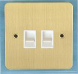 2 Gang RJ45 Data Socket with 8 Terminal