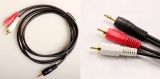 High Quality 3.5mm Stereo to 2RCA Cable Audio Cable